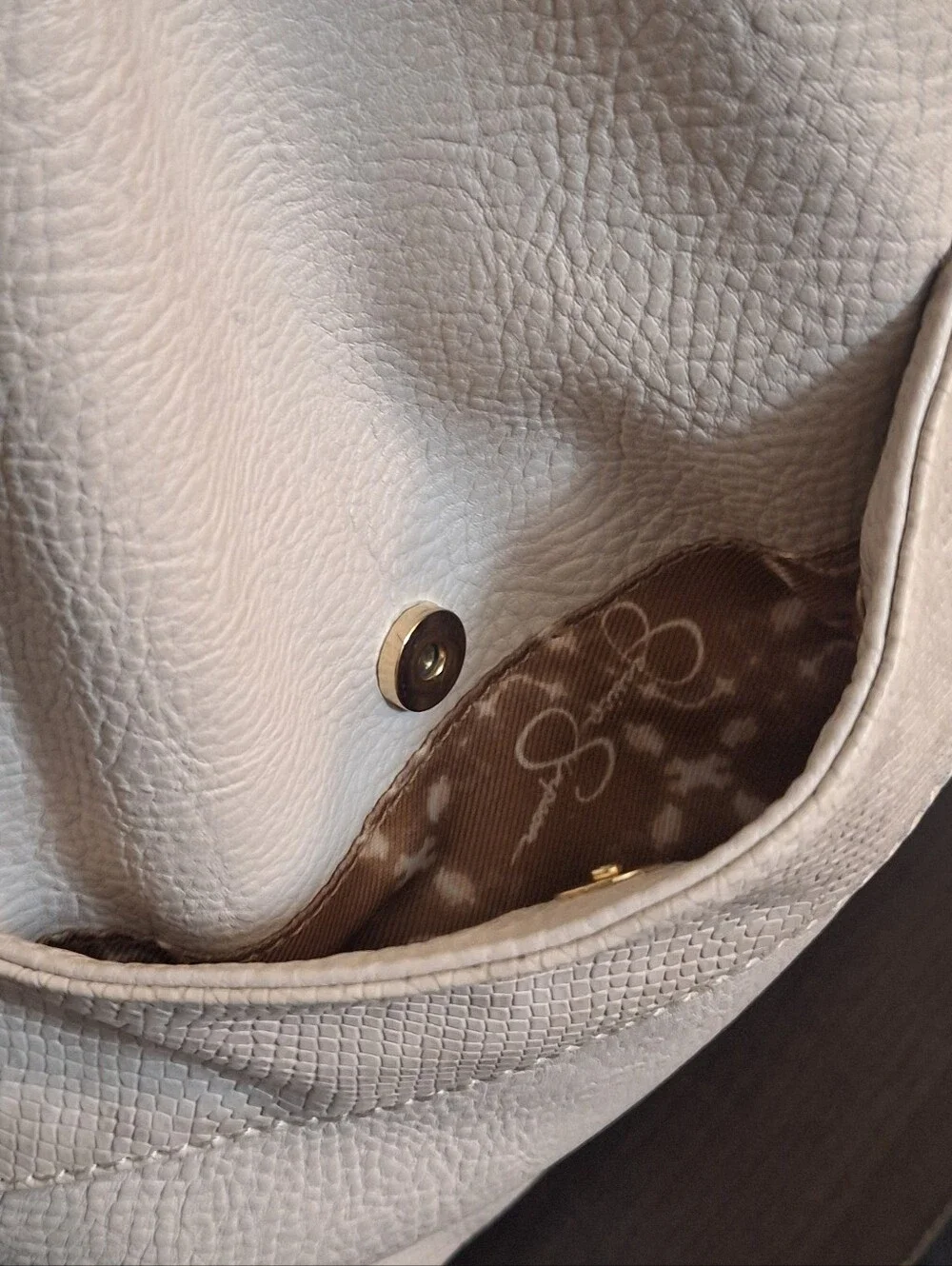 Jessica Simpson Cream Hobo Bag